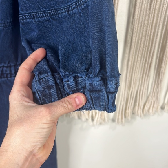 Womens Rachel Comey Denim Holt Jumpsuit Size 14 Blue long sleeve utility 1 pc - Picture 7 of 8